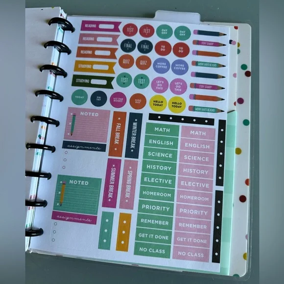 New Happy Planner Student Notebook Kit - Picture 4 of 7